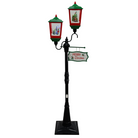 Christmas Musical Lamp Post with Snowfall – Black & Green Luxury Casa