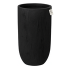 Tall Wood Grain Textured Planter – Modern Decorative Pot - Large Luxury Casa