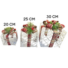 White Plaid LED Gift Box Set Luxury Casa