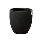 Wood Grain Textured Planter – Modern Decorative Pot - Small Luxury Casa