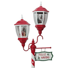 Musical Christmas Lamp Post with Snowfall Effect Luxury Casa