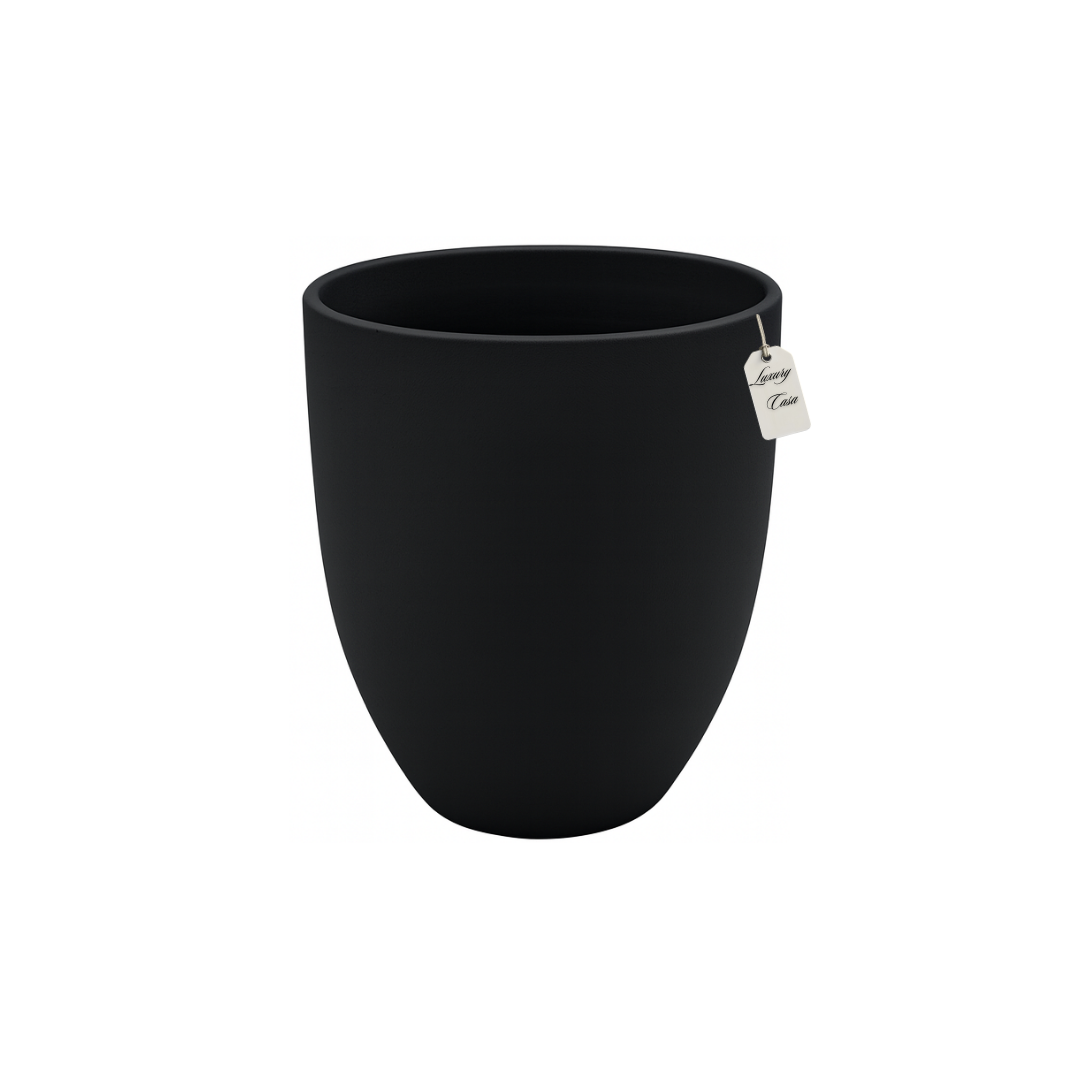 Smooth Round Planter – Modern Decorative Pot - Small Luxury Casa