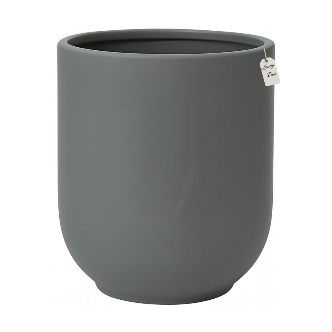 Minimalist Smooth Round Planter – Modern Decorative Pot - Large Luxury Casa