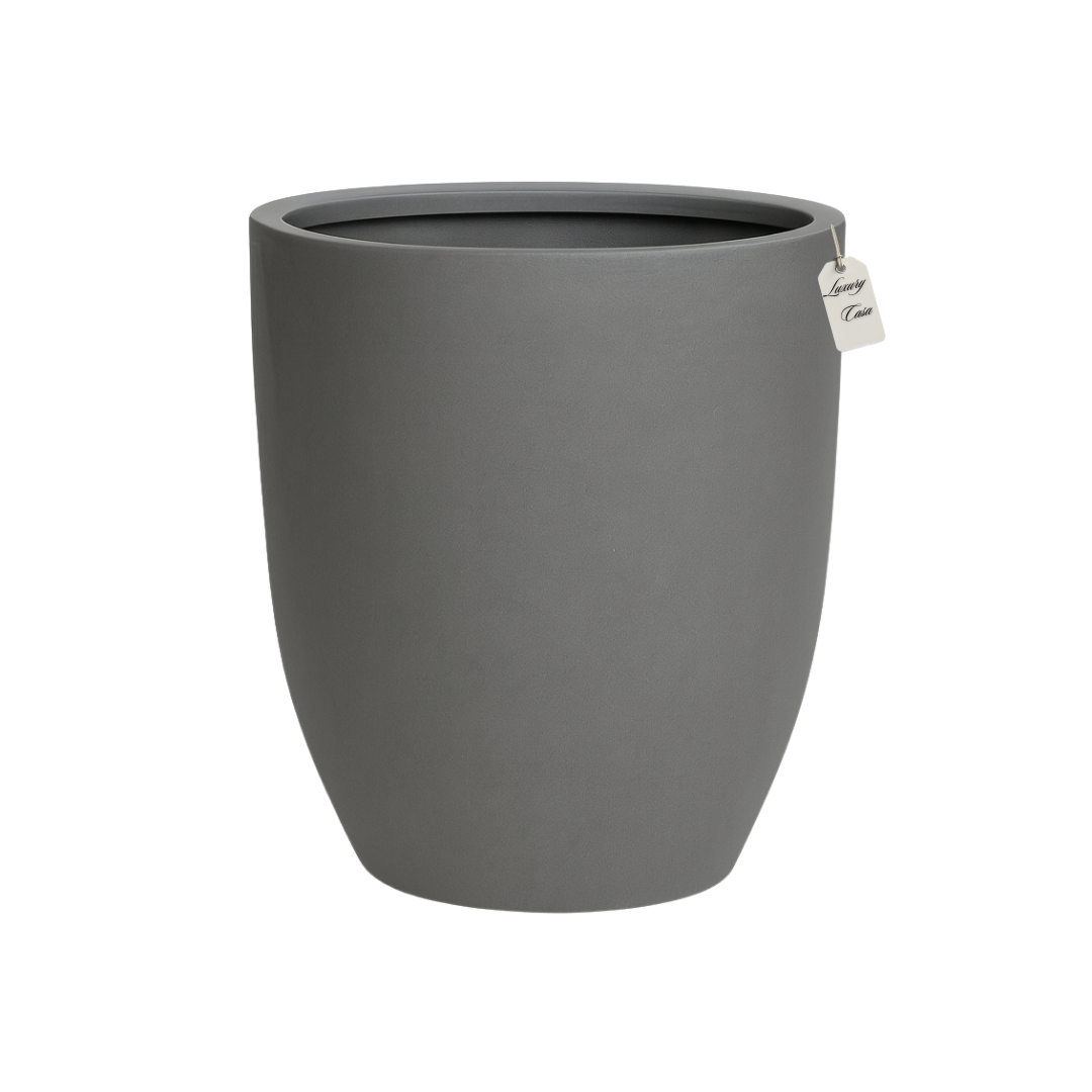 Glossy Tapered Round Planter – Modern Decorative Pot - Medium Luxury Casa