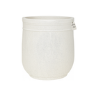 Engraved Wave Design Planter – Modern Decorative Pot - Medium Luxury Casa