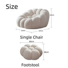 Furniture Fleece Fabric Overstuffed Multifunction Sofa Chair set for Living Room Office Luxury Casa