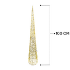 Golden Cone Tree Decoration Luxury Casa