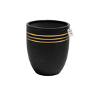 Marble Finish Planter with Gold Accents – Modern Decorative Pot - Small Luxury Casa