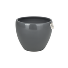 Glossy Round Planter – Modern Decorative Pot - Medium Luxury Casa