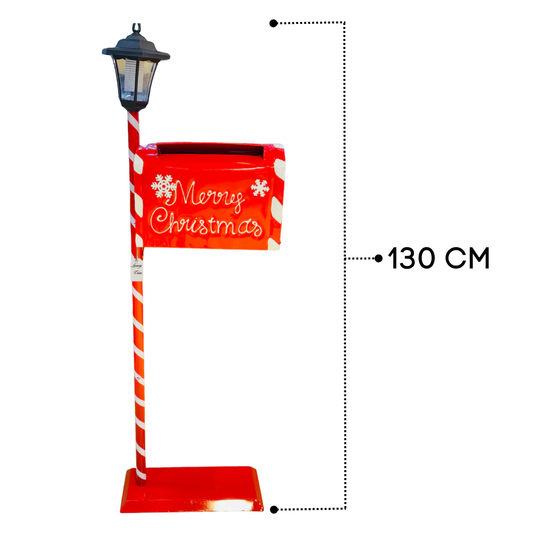 Merry Christmas Mailbox with Lamp Decoration Luxury Casa