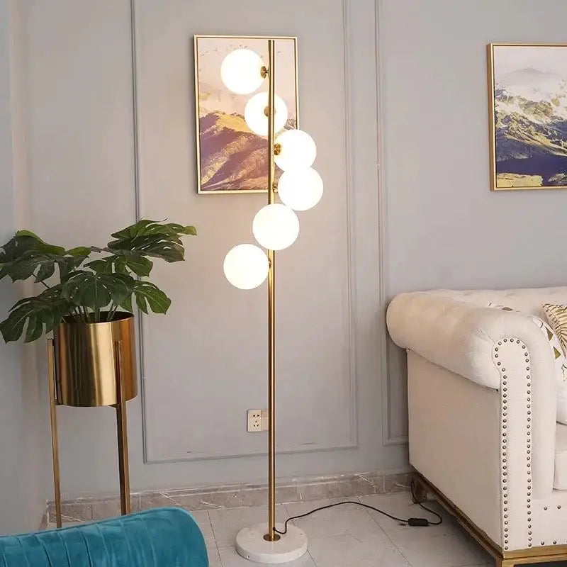 6X Marble Base Floor Lamp Luxury Casa