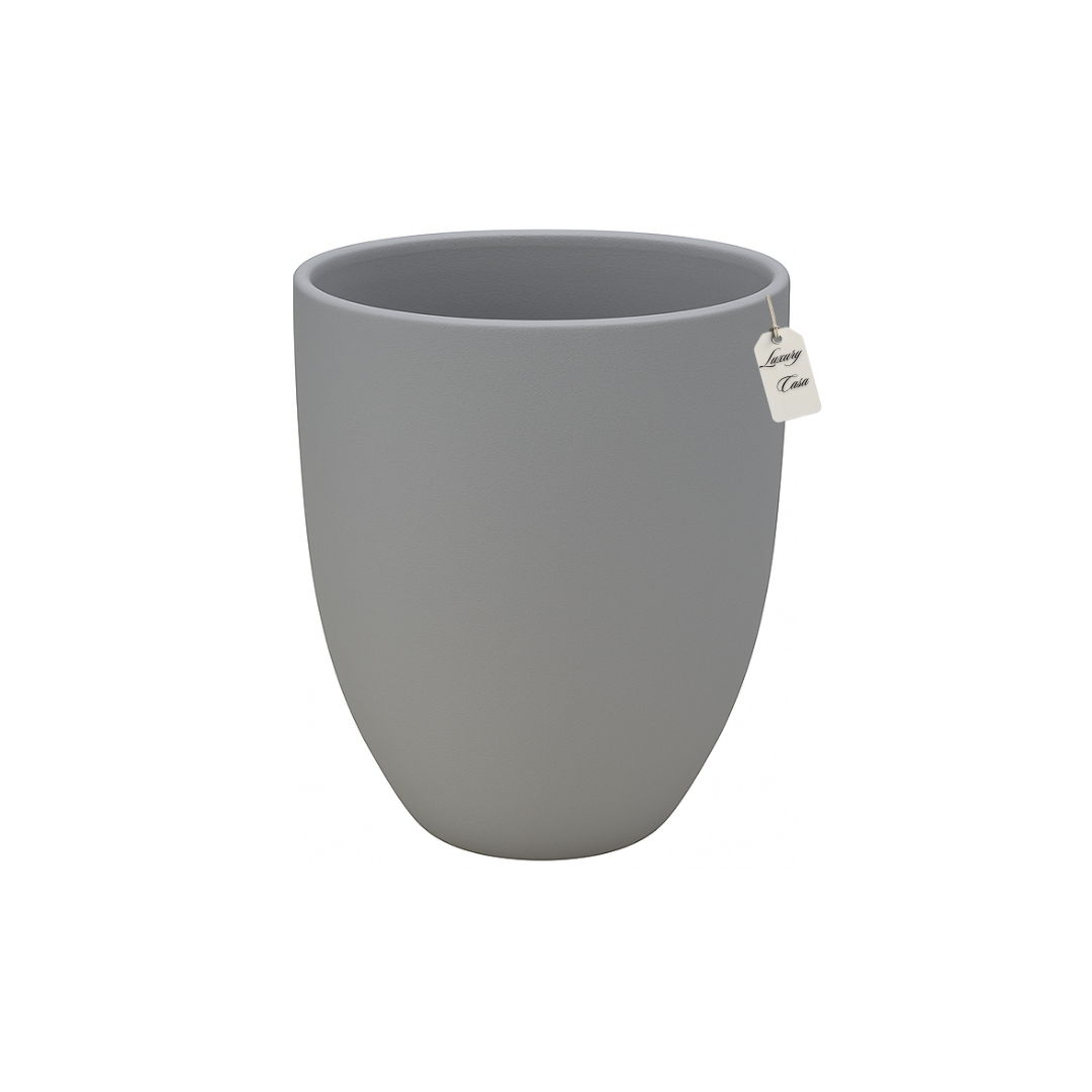 Smooth Round Planter – Modern Decorative Pot - Small Luxury Casa