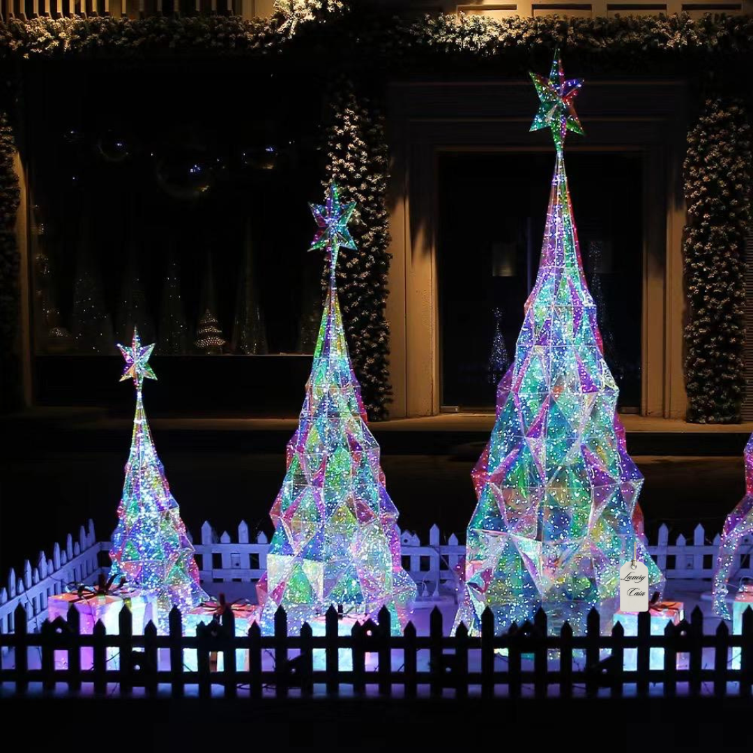 Geometric Multicolor Christmas Tree Decoration Luxury Casa