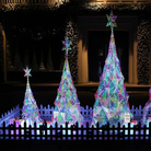 Geometric Multicolor Christmas Tree Decoration Luxury Casa