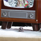 Retro Christmas TV Decoration with Snow Scene Luxury Casa