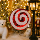 Christmas Swirl Lollipop Decoration Luxury Casa