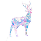 Geometric Multicolor Reindeer Decoration Luxury Casa