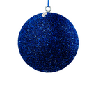 Blue Glitter Christmas Baubles Luxury Casa