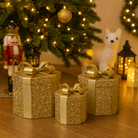 Golden LED Gift Box Set Luxury Casa