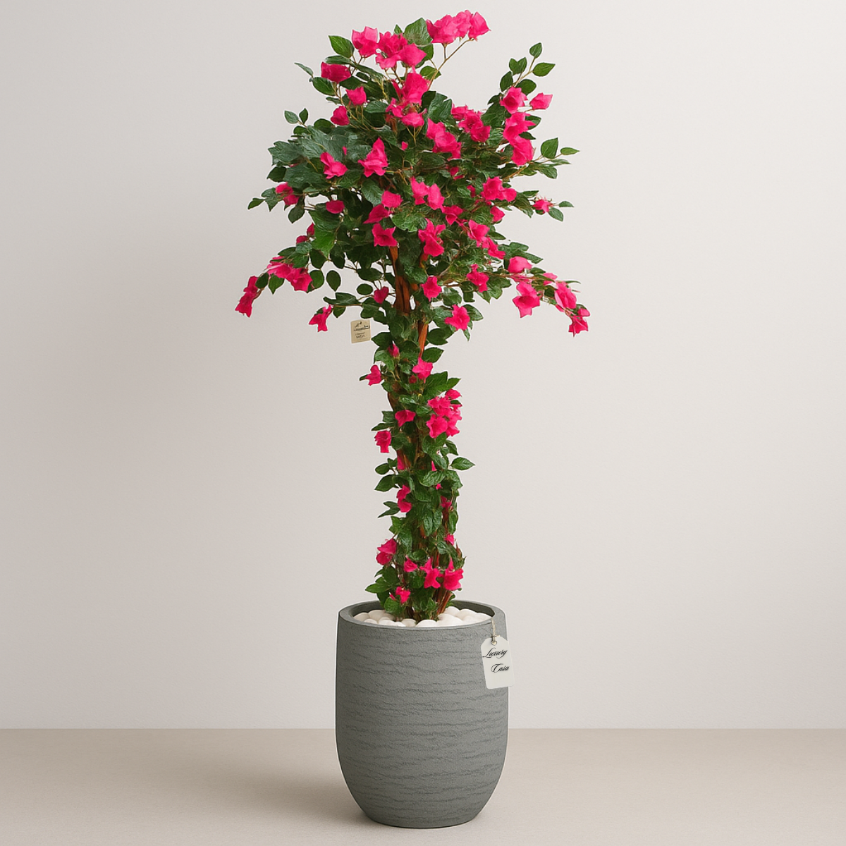 Artificial Bougainvillea Tree With Natural Wooden Trunk 190 cm Luxury Casa