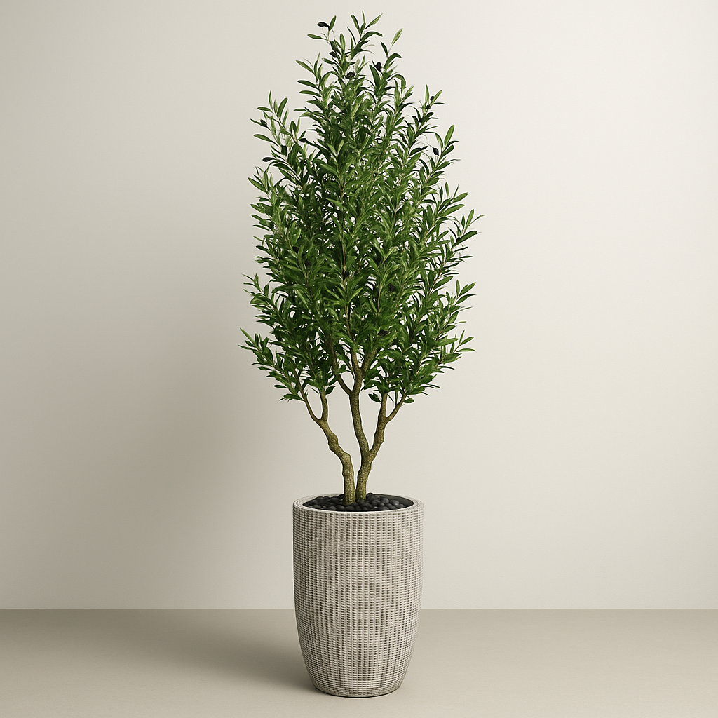 Artificial Olive Tree With Natural Wooden Trunk 180 cm Luxury Casa
