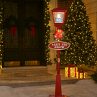 Christmas Lamp Post with Lantern & Snow Scene Luxury Casa