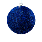 Blue Glitter Christmas Baubles Luxury Casa