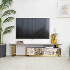 Luxury Marble & Gold TV Unit Luxury Casa