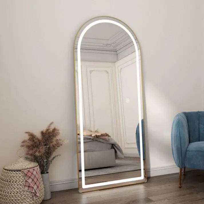 Arch Shape Aluminum Frame LED Luxury Mirror Luxury Casa