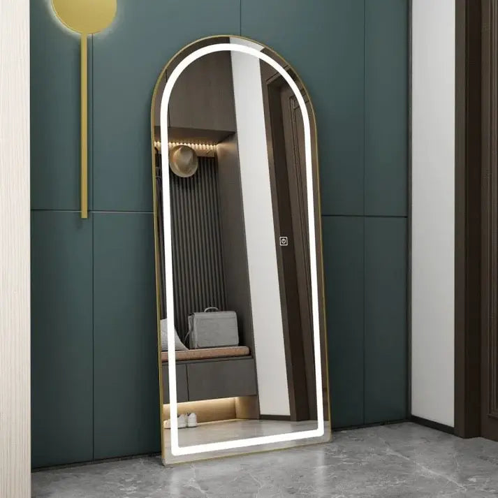 Arch Shape Aluminum Frame LED Luxury Mirror Luxury Casa