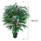 Artificial Bamboo Tree With Natural Wooden Trunk 120 cm Luxury Casa