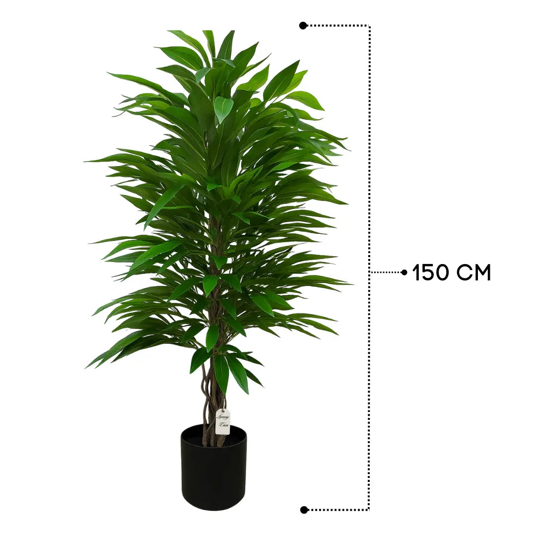 Artificial Bamboo Tree With Natural Wooden Trunk 150 cm Luxury Casa