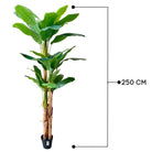 Artificial Banana Tree With Natural Wooden Trunk 250 cm Luxury Casa