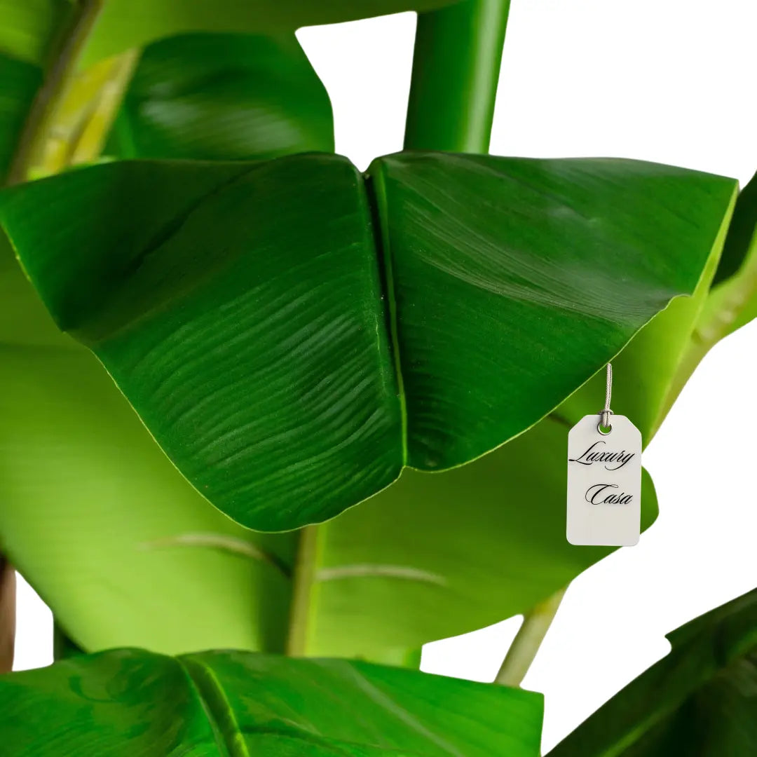 Artificial Banana Tree With Natural Wooden Trunk 250 cm Luxury Casa