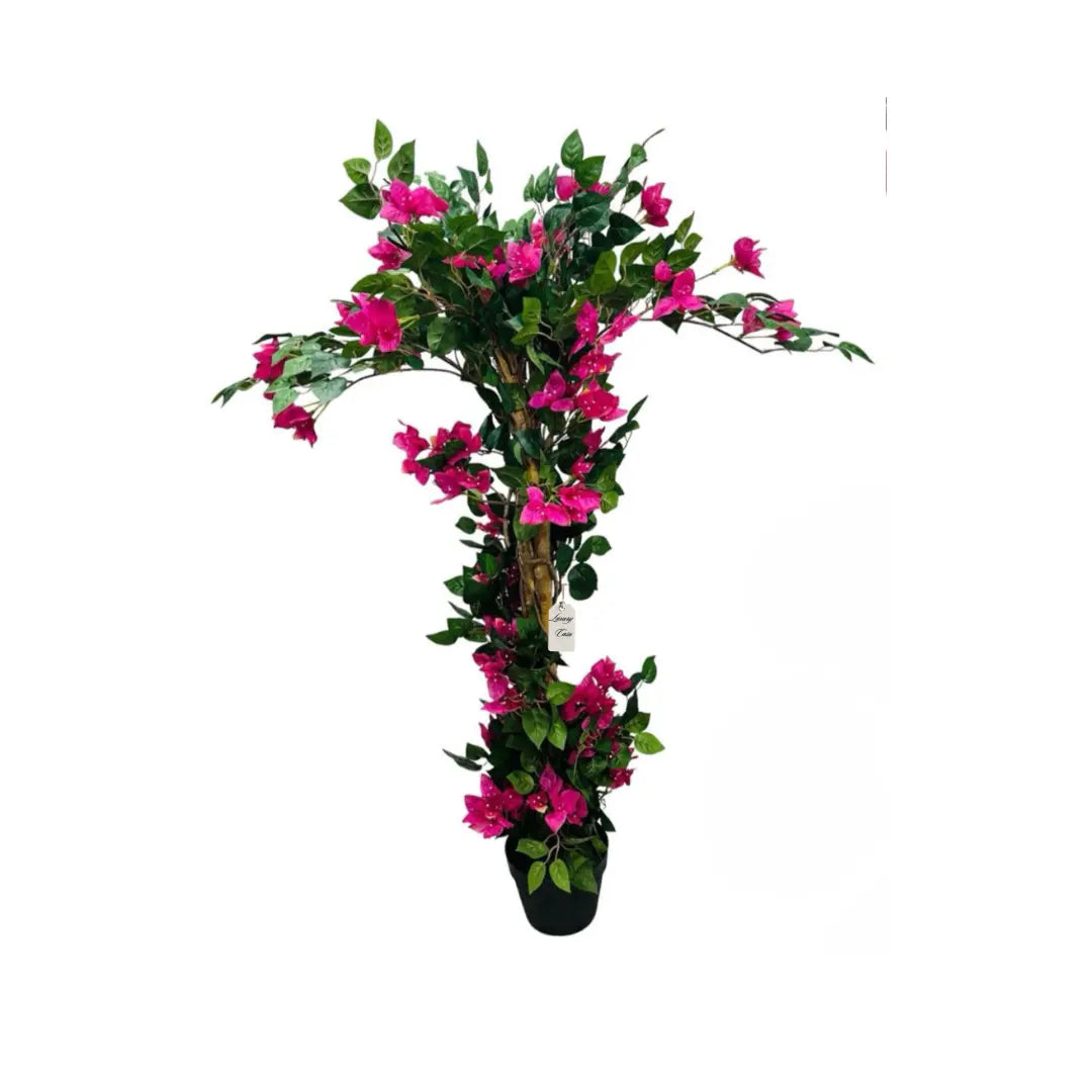 Artificial Bougainvillea Tree With Natural Wooden Trunk 130 cm Luxury Casa