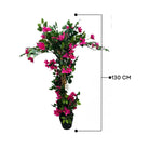 Artificial Bougainvillea Tree With Natural Wooden Trunk 130 cm Luxury Casa
