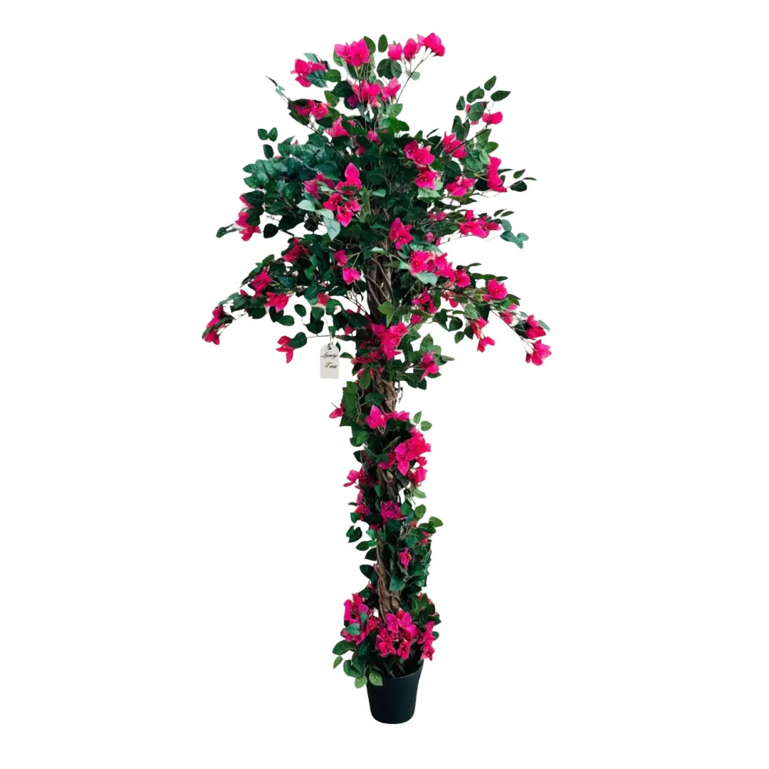 Artificial Bougainvillea Tree With Natural Wooden Trunk 190 cm Luxury Casa