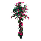Artificial Bougainvillea Tree With Natural Wooden Trunk 190 cm Luxury Casa