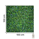 Artificial Boxwood & Purple Accent Green Wall Panel 100x100 cm Luxury Casa