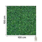 Artificial Boxwood & White Flower Green Wall Panel 100x100 cm Luxury Casa
