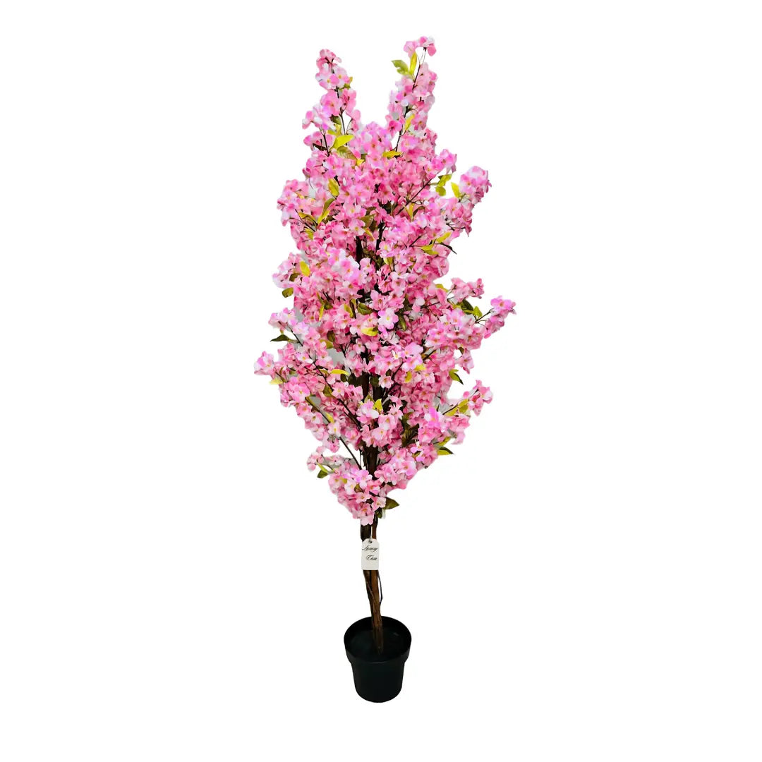 Artificial Cherry BlossomTree With Natural Wooden Trunk 185 cm Luxury Casa