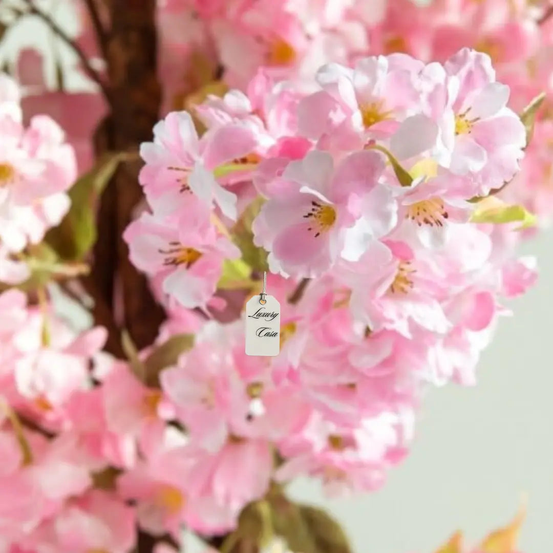 Artificial Cherry BlossomTree With Natural Wooden Trunk 185 cm Luxury Casa
