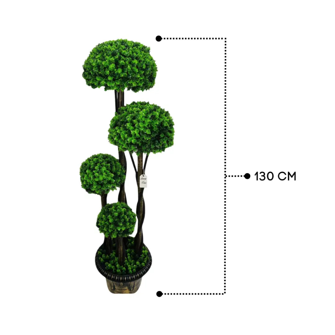 Artificial Cypress Topiary Ball Tree 130 Cm Luxury Casa
