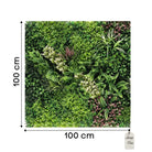 Artificial Deluxe Mixed Leaf Green Wall Panel 100x100 cm Luxury Casa