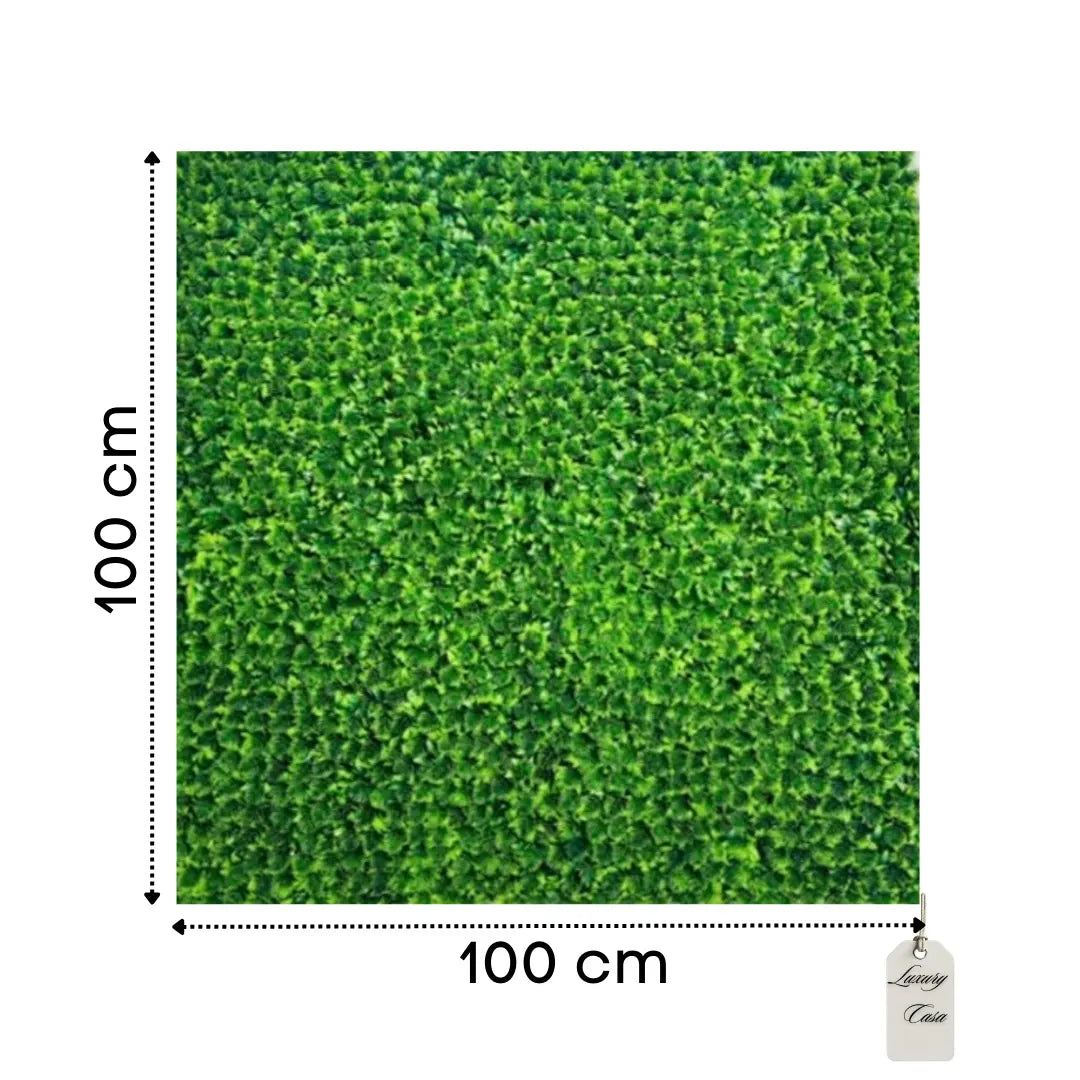 Artificial Dense Boxwood Green Wall Panel 100x100 cm Luxury Casa