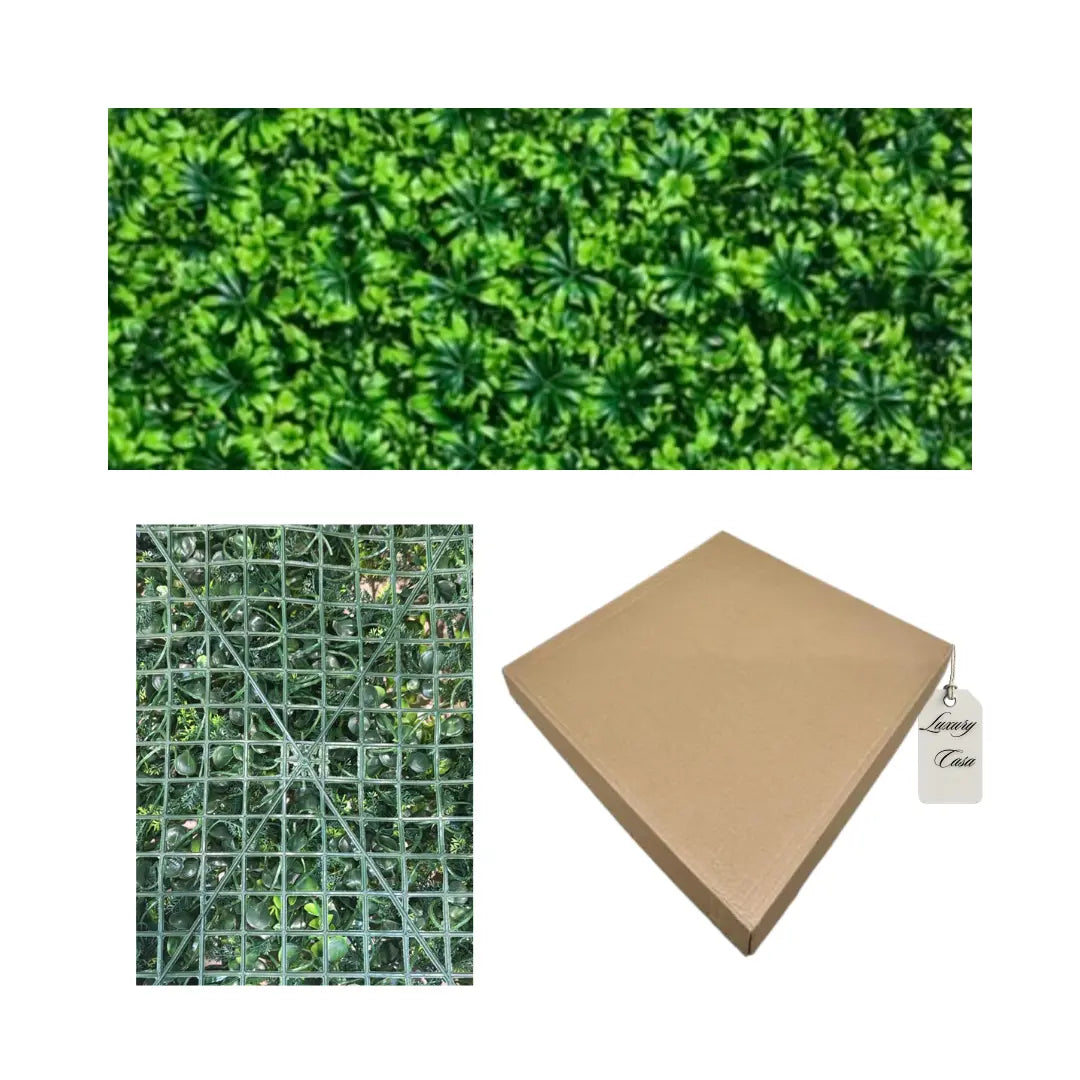 Artificial Dense Leaf Green Wall Panel 100x100 cm Luxury Casa