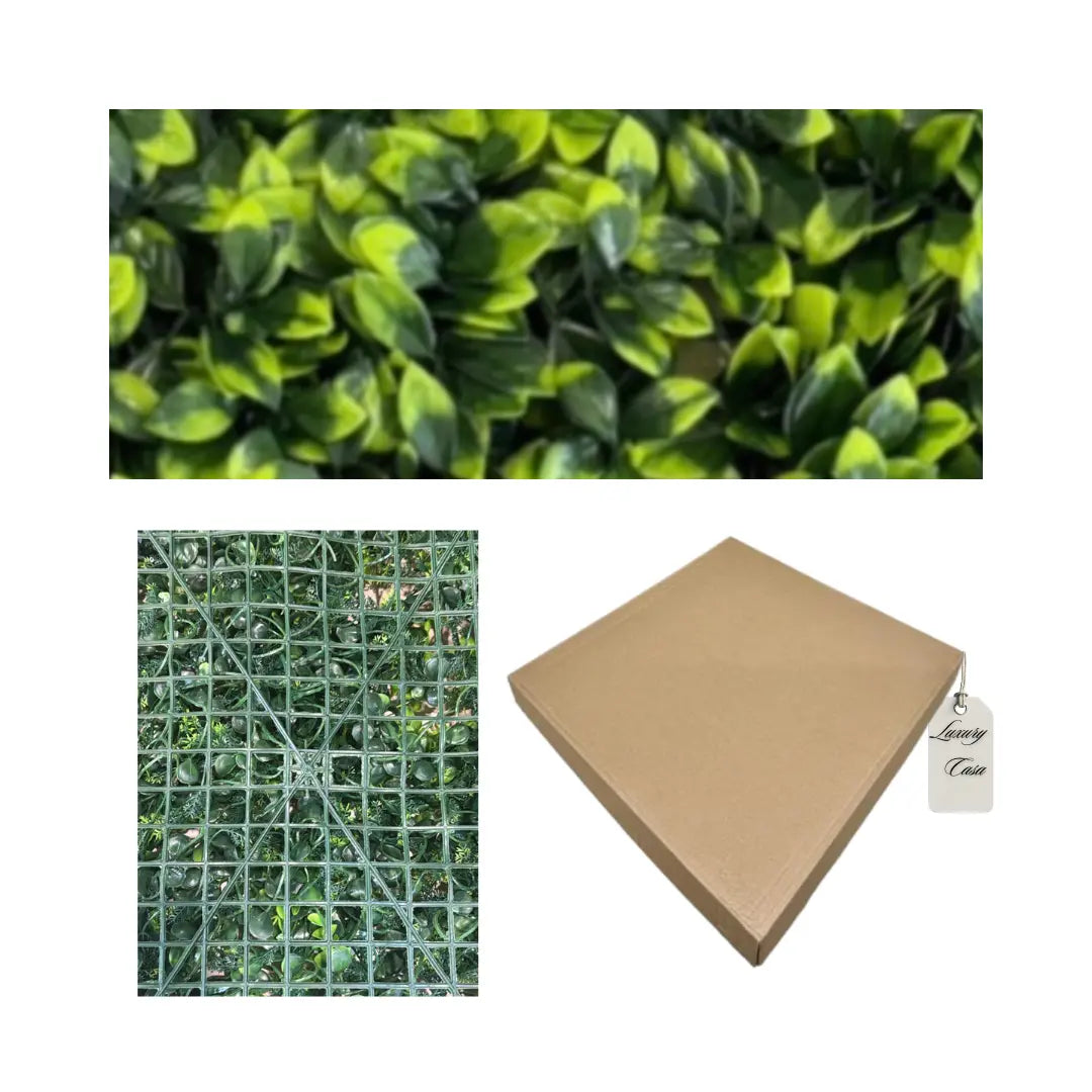 Artificial Dense Leaf Green Wall Panel 40x60 cm Luxury Casa