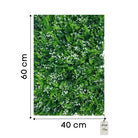 Artificial Fern & White Leaf Mixed Green Wall Panel 40x60 cm Luxury Casa