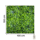 Artificial Mixed Leaf Green Wall Panel 100x100 cm Luxury Casa