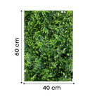Artificial Mixed Leaf Green Wall Panel 40x60 cm Luxury Casa
